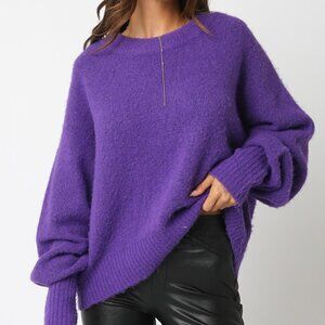 Olivaceous Purple Sweater